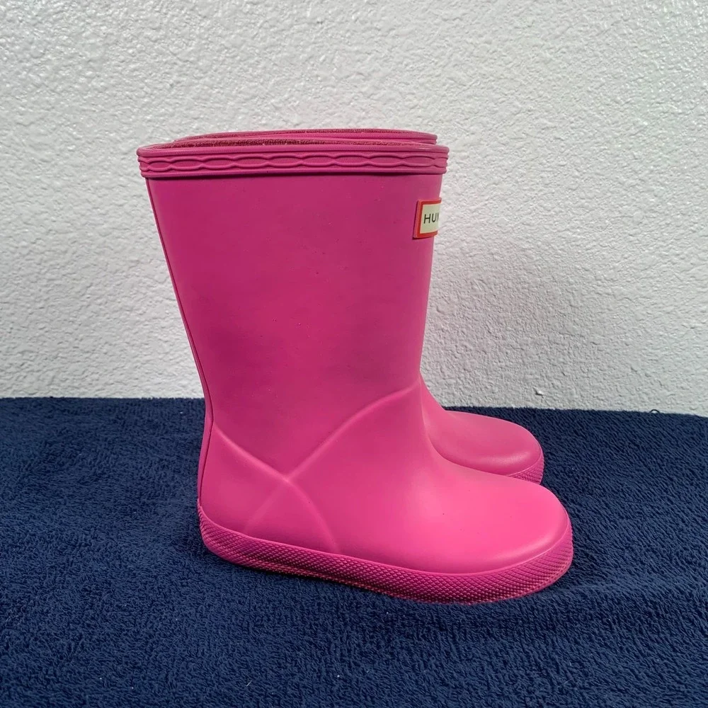 Hunter Boots Toddler Size 7 Pink Waterproof Rain